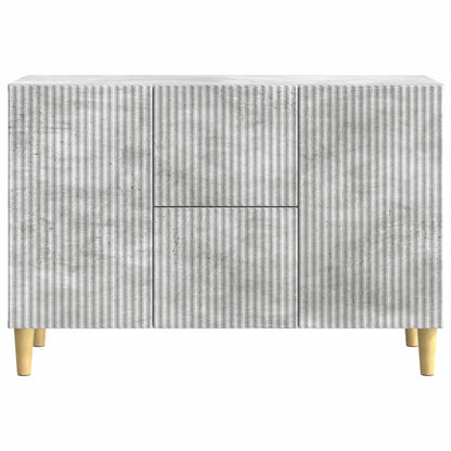Sideboard med låda Betonggrå 89 x 34,5 x 60 cm Konstruerat trä