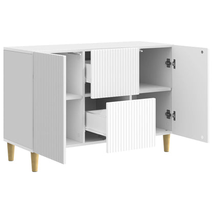 Sideboard Vit högglans 89 x 34,5 x 60 cm Konstruerat trä