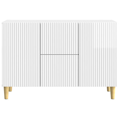Sideboard Vit högglans 89 x 34,5 x 60 cm Konstruerat trä