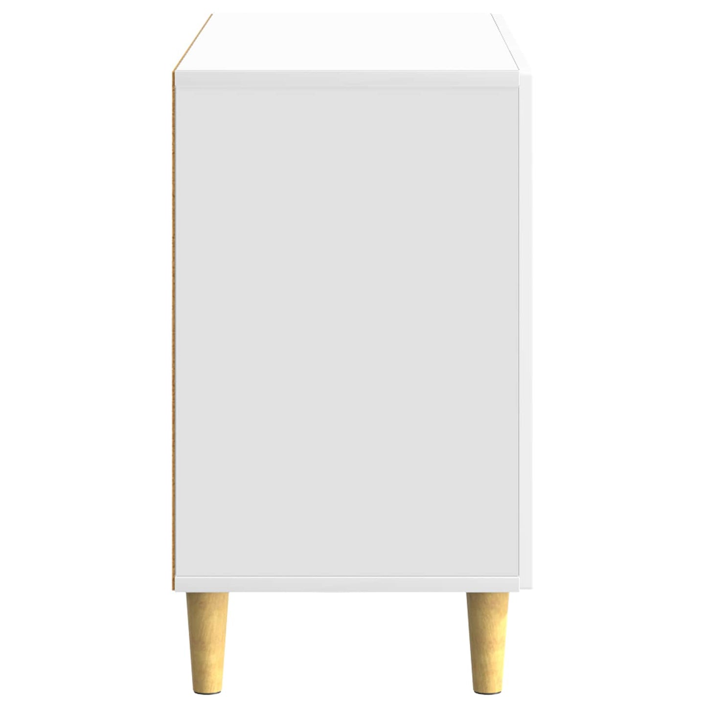 Sideboard Vit högglans 89 x 34,5 x 60 cm Konstruerat trä