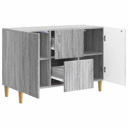 Sideboard Grå sonoma-ek 89 x 34,5 x 60 cm Konstruerat trä