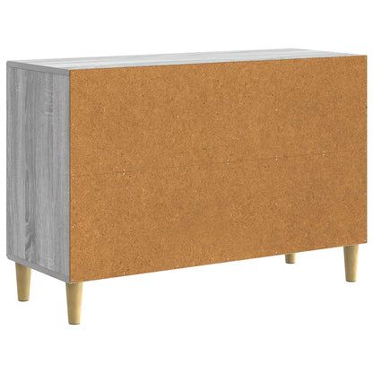 Sideboard Grå sonoma-ek 89 x 34,5 x 60 cm Konstruerat trä