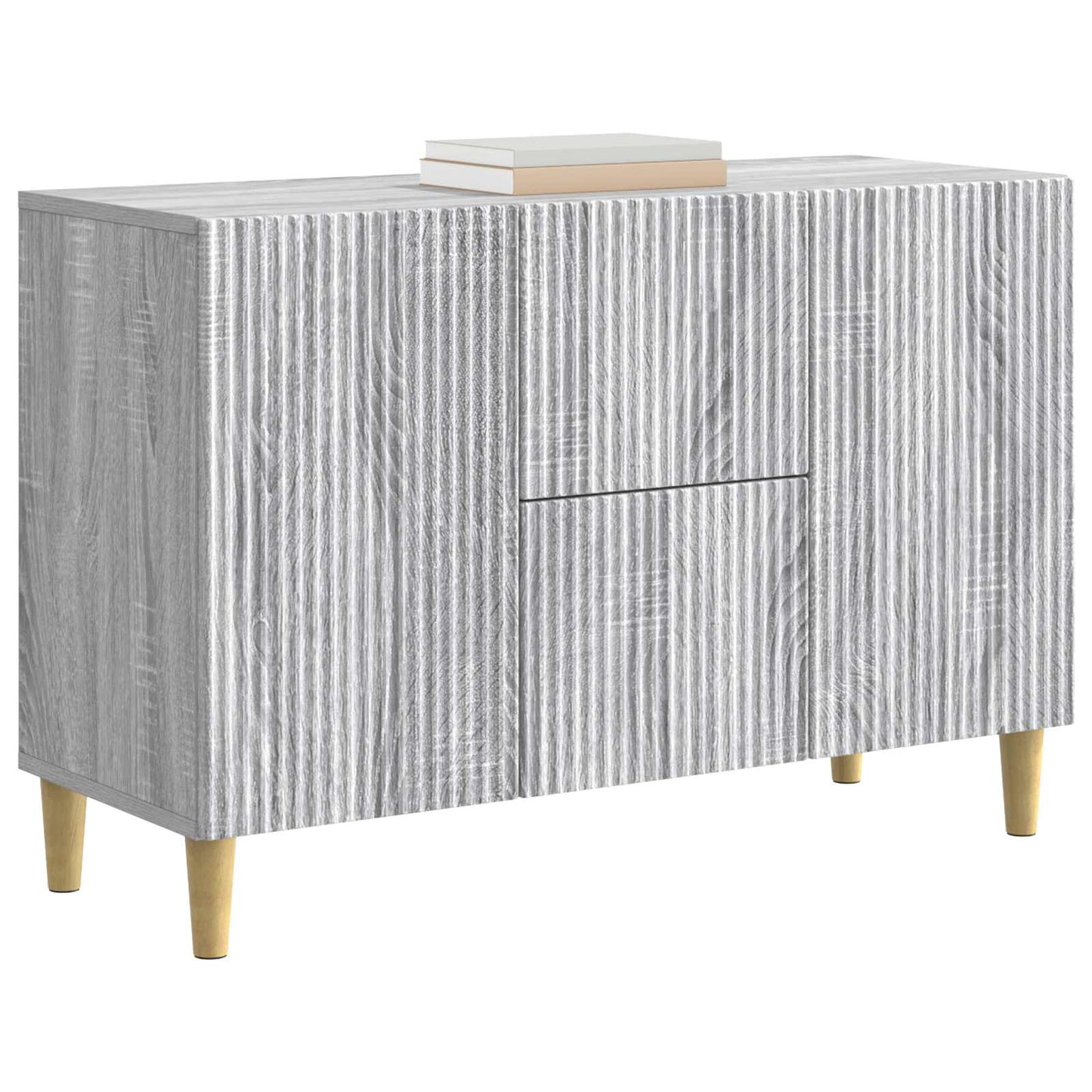 Sideboard Grå sonoma-ek 89 x 34,5 x 60 cm Konstruerat trä