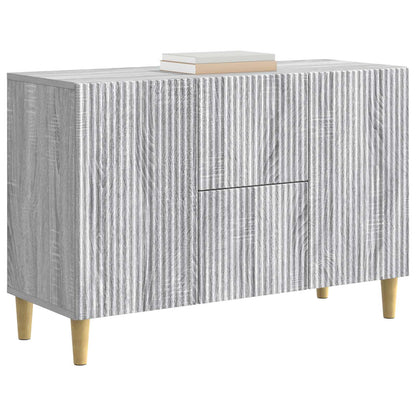 Sideboard Grå sonoma-ek 89 x 34,5 x 60 cm Konstruerat trä