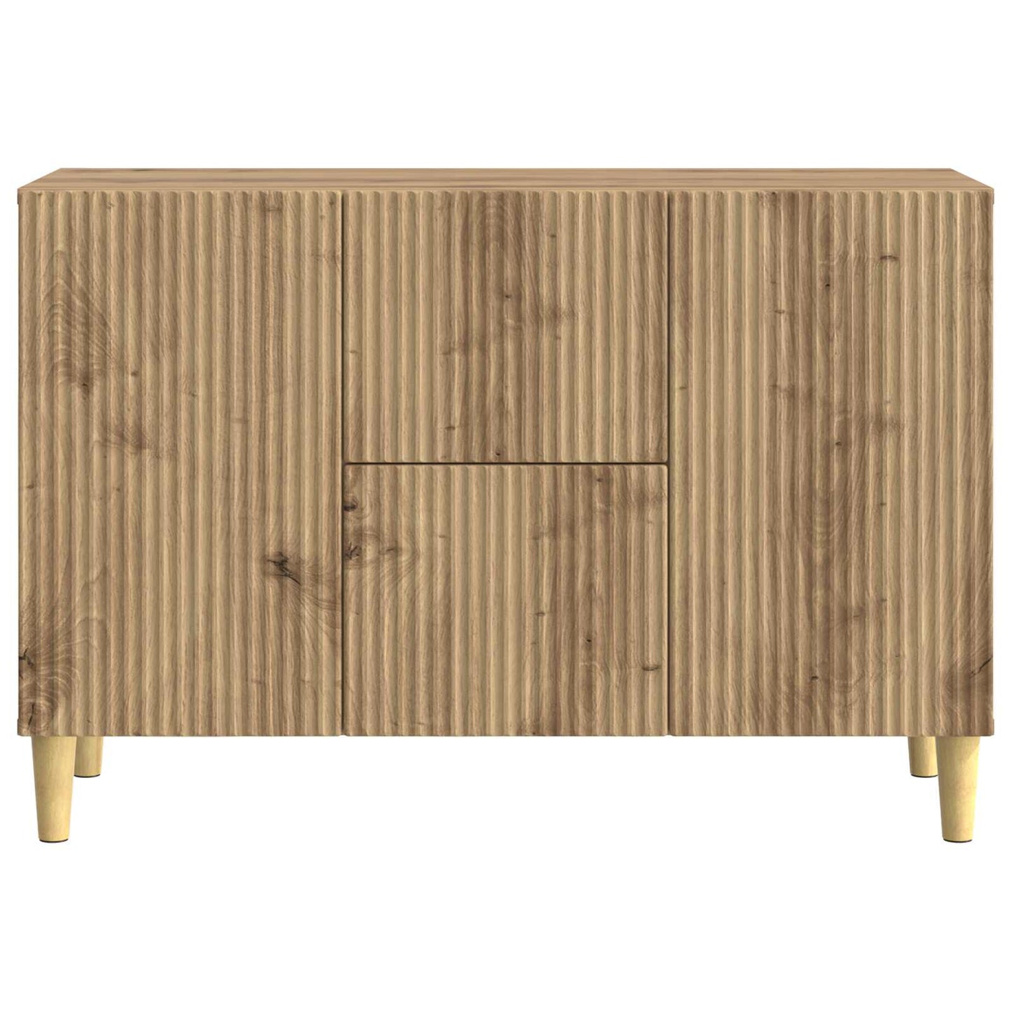 Sideboard med låda Artisan-ek 89 x 34,5 x 60 cm Konstruerat trä