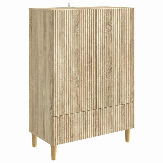 Sideboard med låda Sonoma-ek 66 x 34,5 x 95 cm Konstruerat trä