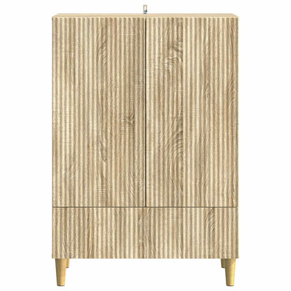 Sideboard med låda Sonoma-ek 66 x 34,5 x 95 cm Konstruerat trä