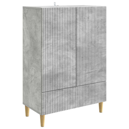 Sideboard med låda Betonggrå 66 x 34,5 x 95 cm Konstruerat trä