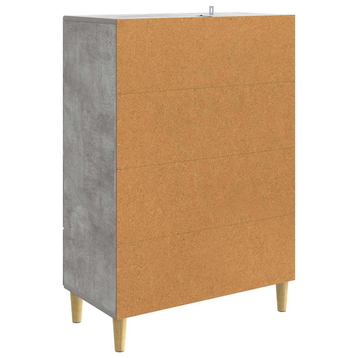 Sideboard med låda Betonggrå 66 x 34,5 x 95 cm Konstruerat trä