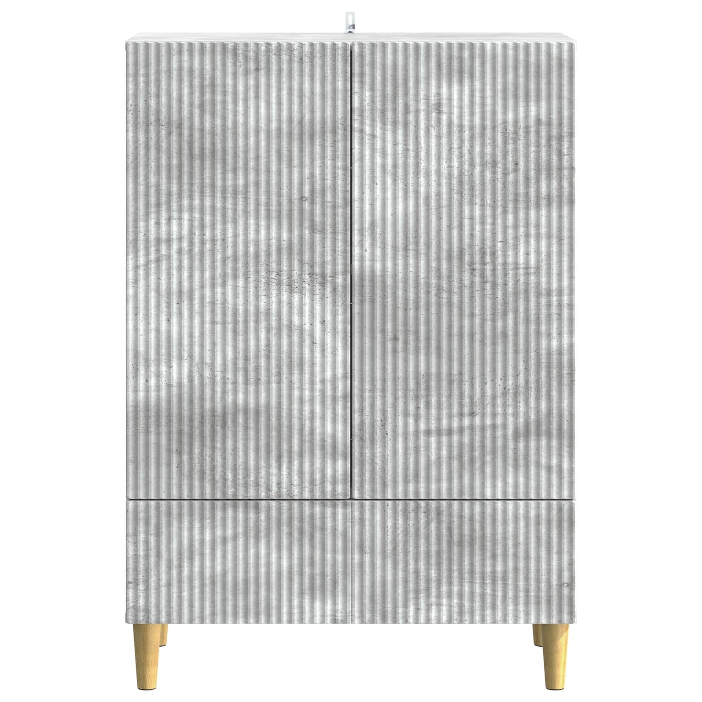 Sideboard med låda Betonggrå 66 x 34,5 x 95 cm Konstruerat trä