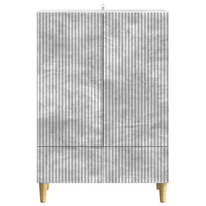 Sideboard med låda Betonggrå 66 x 34,5 x 95 cm Konstruerat trä