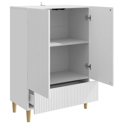Sideboard Vit högglans 66 x 34,5 x 95 cm Konstruerat trä