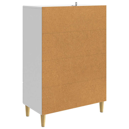 Sideboard Vit högglans 66 x 34,5 x 95 cm Konstruerat trä