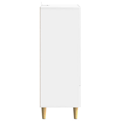 Sideboard Vit högglans 66 x 34,5 x 95 cm Konstruerat trä