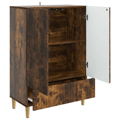 Sideboard med låda Rökt ek 66 x 34,5 x 95 cm Konstruerat trä