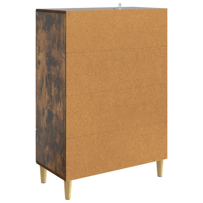 Sideboard med låda Rökt ek 66 x 34,5 x 95 cm Konstruerat trä
