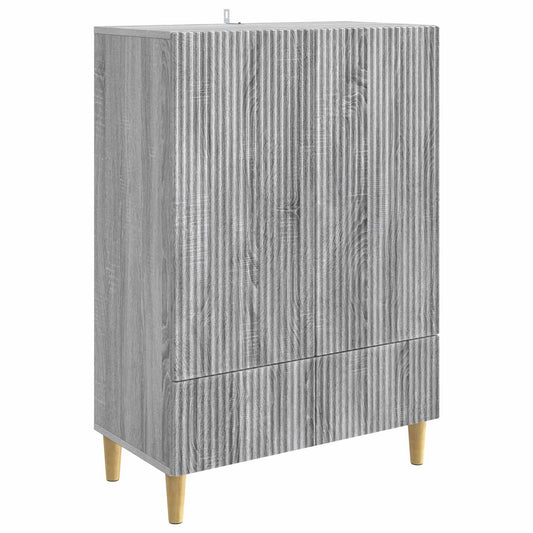 Sideboard Grå sonoma-ek 66 x 34,5 x 95 cm Konstruerat trä