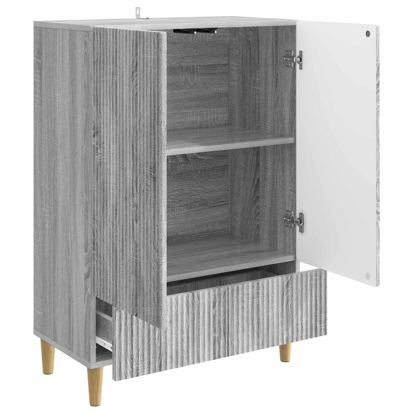 Sideboard Grå sonoma-ek 66 x 34,5 x 95 cm Konstruerat trä