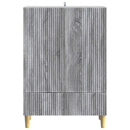 Sideboard Grå sonoma-ek 66 x 34,5 x 95 cm Konstruerat trä