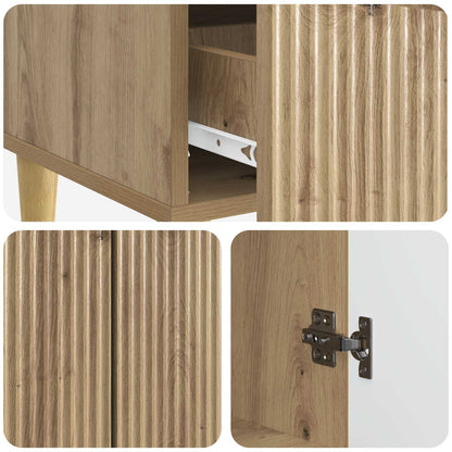 Sideboard med låda Artisan-ek 66 x 34,5 x 95 cm Konstruerat trä