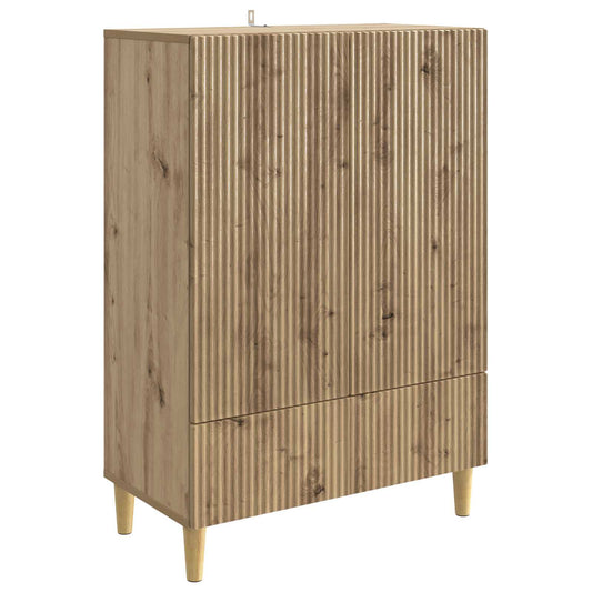 Sideboard med låda Artisan-ek 66 x 34,5 x 95 cm Konstruerat trä