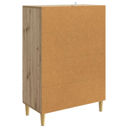 Sideboard med låda Artisan-ek 66 x 34,5 x 95 cm Konstruerat trä