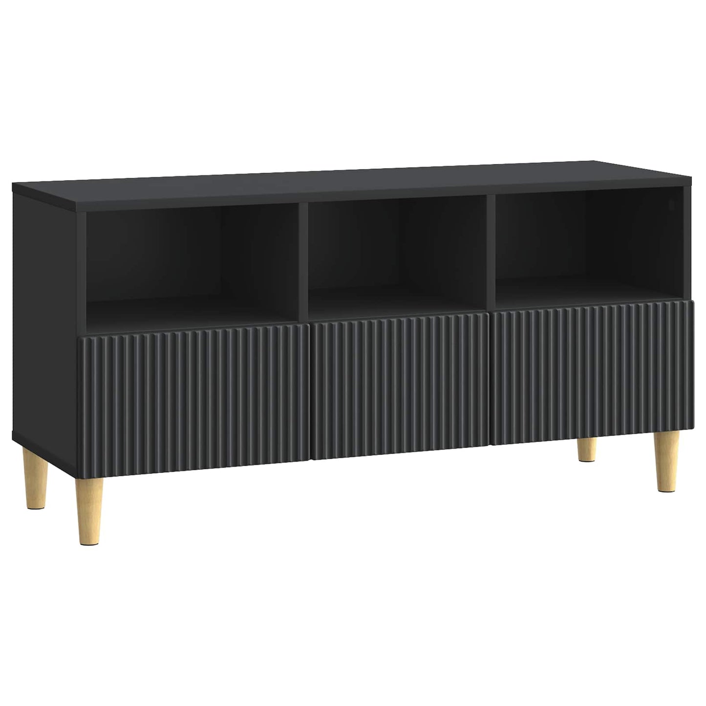 TV-skåp med låda Svart 102 x 34,5 x 50 cm Konstruerat trä