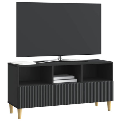 TV-skåp med låda Svart 102 x 34,5 x 50 cm Konstruerat trä