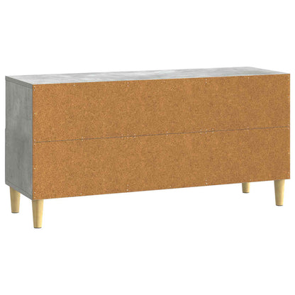 TV-skåp med låda Betonggrå 102 x 34,5 x 50 cm Konstruerat trä