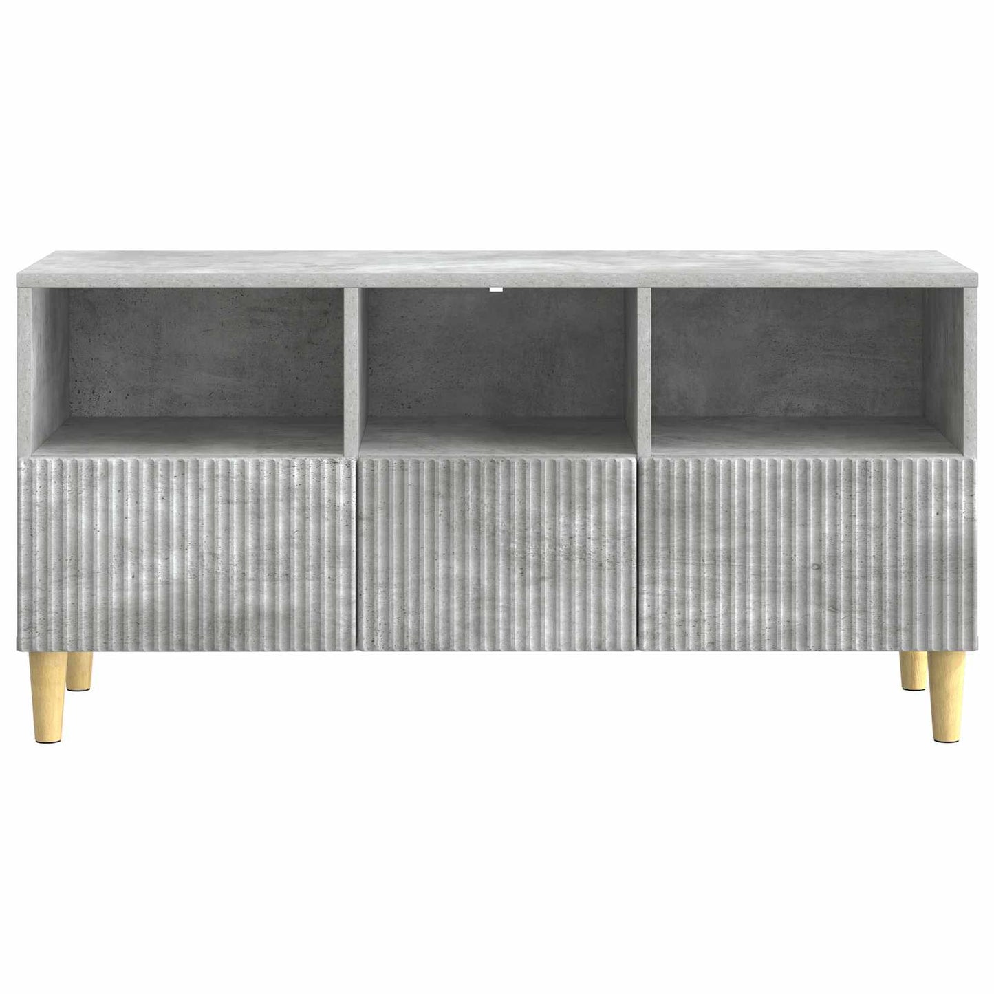 TV-skåp med låda Betonggrå 102 x 34,5 x 50 cm Konstruerat trä