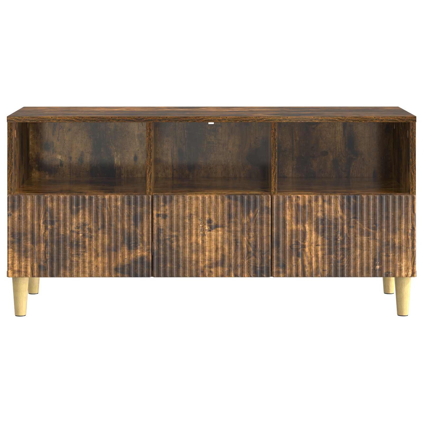 TV-skåp med låda Rökt ek 102 x 34,5 x 50 cm Konstruerat trä