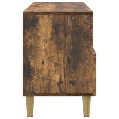 TV-skåp med låda Rökt ek 102 x 34,5 x 50 cm Konstruerat trä