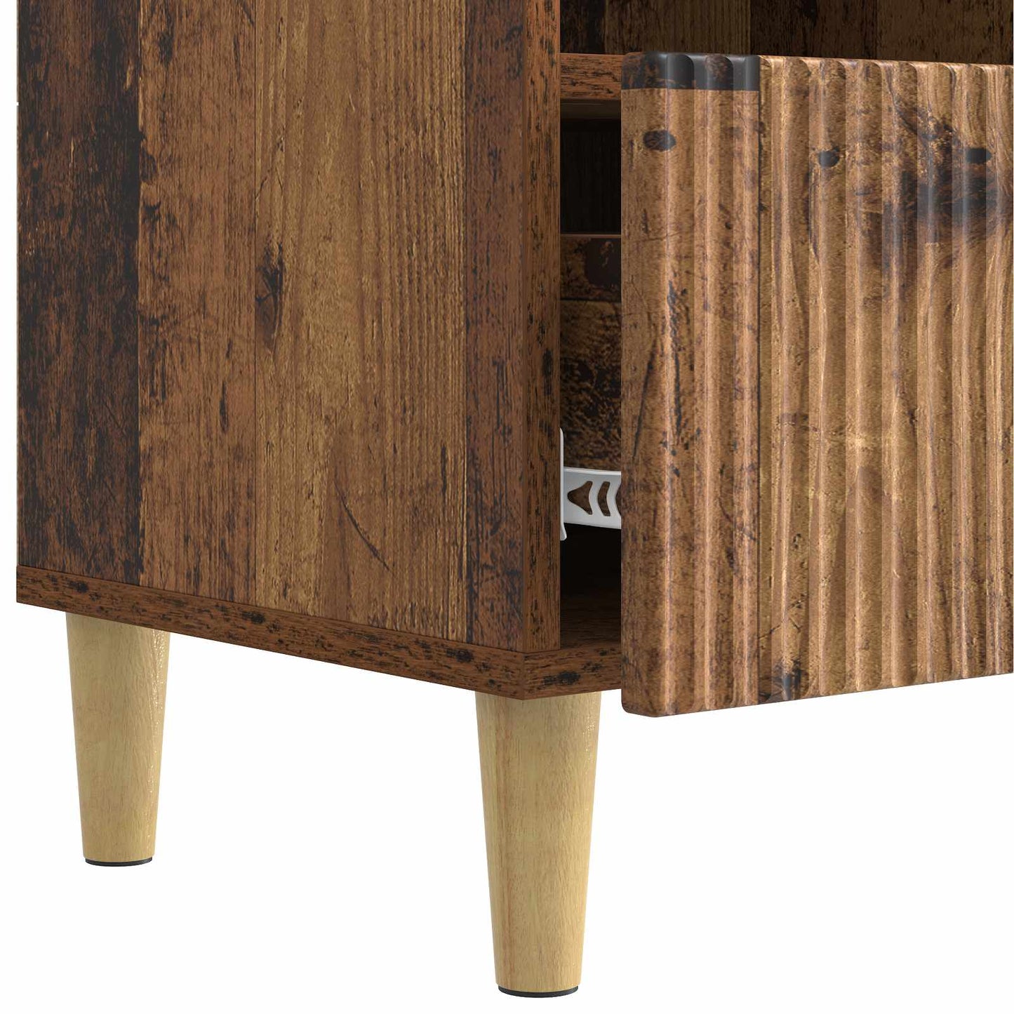 TV-skåp med låda Gammalt trä 102 x 34,5 x 50 cm Konstruerat trä