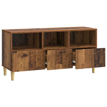 TV-skåp med låda Gammalt trä 102 x 34,5 x 50 cm Konstruerat trä