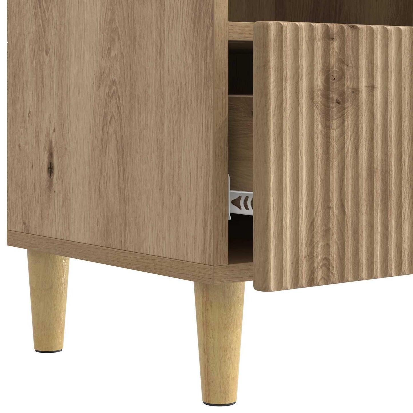 TV-skåp med låda Artisan-ek 102 x 34,5 x 50 cm Konstruerat trä