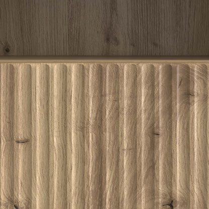 TV-skåp med låda Artisan-ek 102 x 34,5 x 50 cm Konstruerat trä