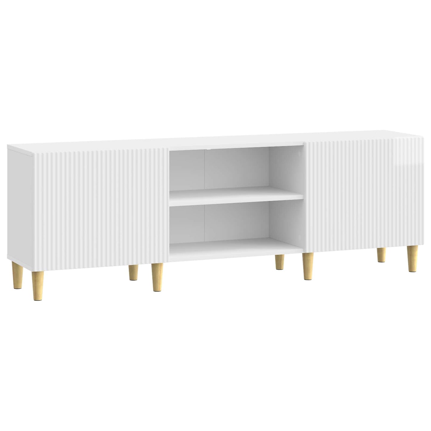 TV-skåp Vit högglans 150 x 31 x 50 cm Konstruerat trä