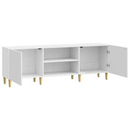 TV-skåp Vit högglans 150 x 31 x 50 cm Konstruerat trä