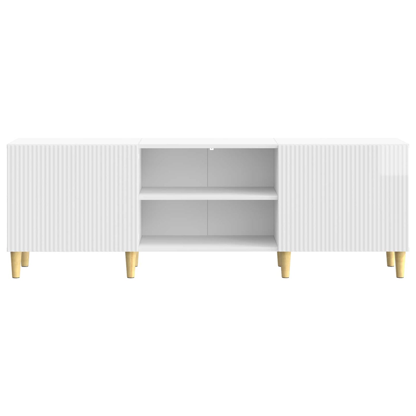 TV-skåp Vit högglans 150 x 31 x 50 cm Konstruerat trä