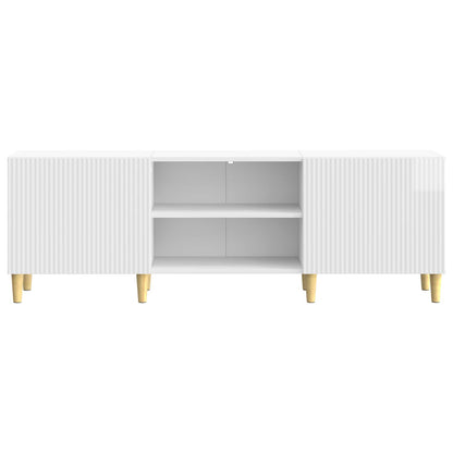TV-skåp Vit högglans 150 x 31 x 50 cm Konstruerat trä