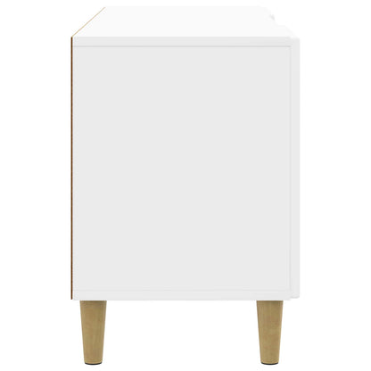 TV-skåp Vit högglans 102 x 34,5 x 50 cm Konstruerat trä