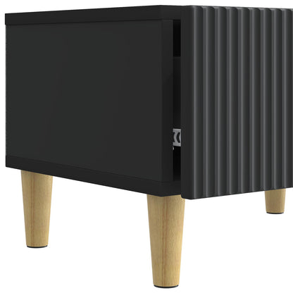 TV-skåp med låda Svart 147 x 34,5 x 30 cm Konstruerat trä