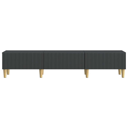 TV-skåp med låda Svart 147 x 34,5 x 30 cm Konstruerat trä