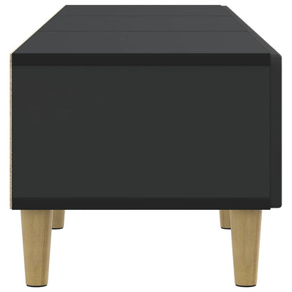 TV-skåp med låda Svart 147 x 34,5 x 30 cm Konstruerat trä