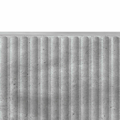 TV-skåp med låda Betonggrå 147 x 34,5 x 30 cm Konstruerat trä