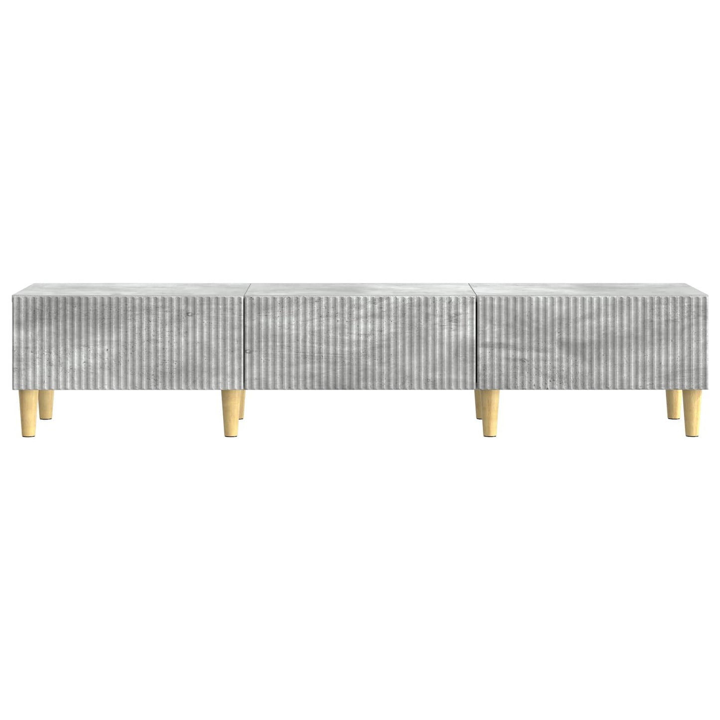 TV-skåp med låda Betonggrå 147 x 34,5 x 30 cm Konstruerat trä