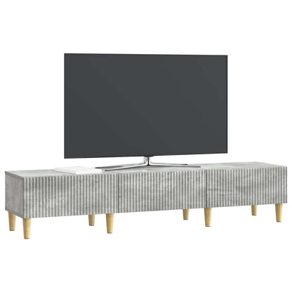 TV-skåp med låda Betonggrå 147 x 34,5 x 30 cm Konstruerat trä