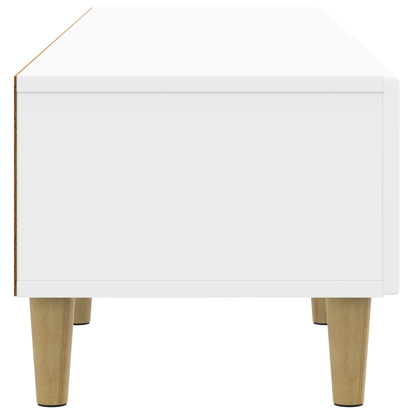 TV-skåp Vit högglans 147 x 34,5 x 30 cm Konstruerat trä