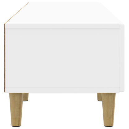 TV-skåp Vit högglans 147 x 34,5 x 30 cm Konstruerat trä