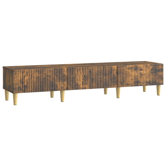 TV-skåp med låda Rökt ek 147 x 34,5 x 30 cm Konstruerat trä